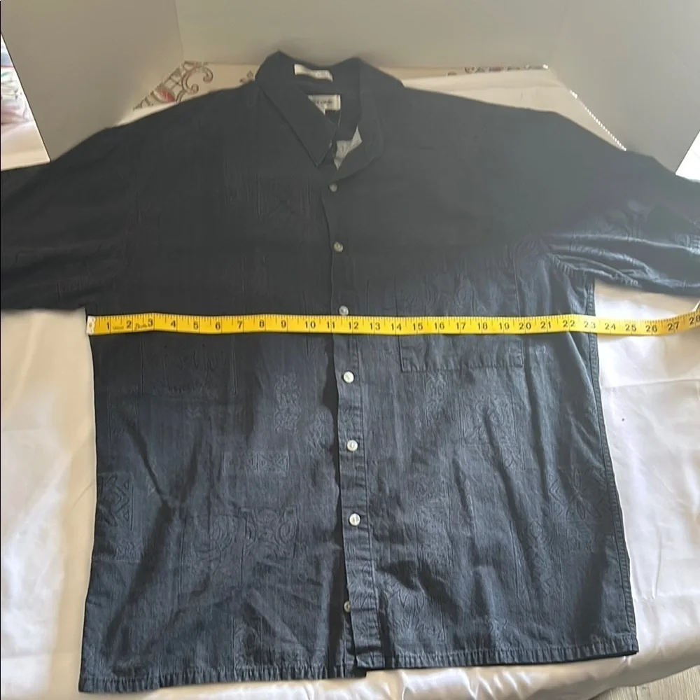 Pierre Cardin Black Casual Button Down Shirt